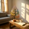 Seven Chakra Tree, Crystal Tree for Positive Energy - Crystals & Healing Stones - Feng Shui Seven Chakra Tree of Life Decor - Home Decorations for Living Room, 7 Chakra Tree, 300 Beads, 8-10 Inch - Image 2