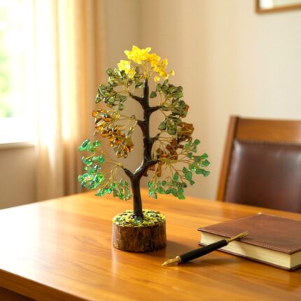 Money Magnet Tree | 300 Beads | Wealth-Attracting Crystal Tree for Abundance, Success, and Positive Energy | Perfect for Home and Office Decor | Vastu Remedy for Prosperity