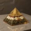 Lakshmi Yantra Pyramid | Pyrite Stone Infused Vastu Pyramid for Wealth & Prosperity | Vastu Items for Home & Office | Attracts Abundance & Positive Energy